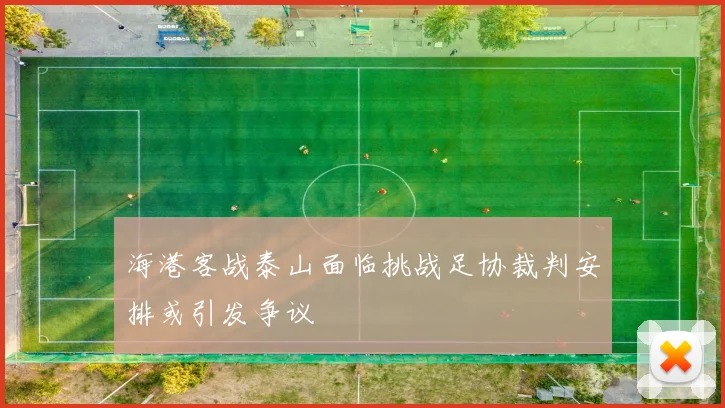 海港客战泰山面临挑战足协裁判安排或引发争议